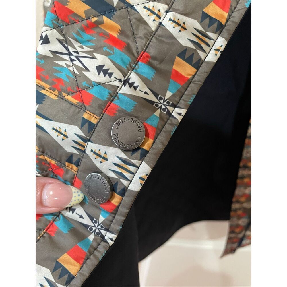 Pendleton Women's Southwestern Print Reversible Snap Button Jacket Women's Sz XL - Picture 9 of 13